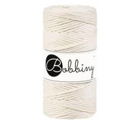 Bobbiny - Corda da macramè a trefolo singolo da 3 mm, 100 m, colore: neutro Natural