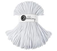 Bobbiny - Corda di macramè, 5 mm di spessore, bianco, in 100% cotone, 100 m