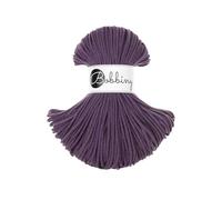 Bobbiny Corda in cotone intrecciato, 3 mm x 100 m, versatile per lavori a maglia, tessitura, fai da te e decorazioni per la casa, filo colorato di alta qualità, viola