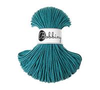 Bobbiny - Corda in macramè, 3 mm, 100 m, 100% cotone, colore: Verde