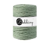 Bobbiny 3PLY Macramé Rope 5 mm 100 m Eucalyptus Green Corda
