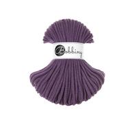 Bobbiny Corda intrecciata in cotone di alta qualità, 5 mm x 50 m, versatile per lavori a maglia, tessitura, fai da te e decorazioni per la casa, corda colorata di alta qualità, colore viola