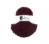 Bobbiny Corda intrecciata in cotone di alta qualità, 5 mm x 50 m, versatile per lavori a maglia, tessitura, fai da te e decorazioni per la casa, corda colorata di alta qualità, bordeaux