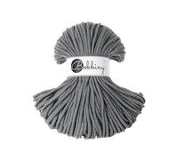 Bobbiny Corda intrecciata macramè di alta qualità, 5 mm, 100% cotone riciclato (acciaio), 50 m