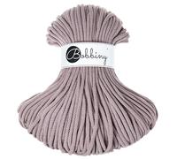 Bobbiny Corda macramè intrecciata di alta qualità, 5 mm, 100% cotone riciclato (perlato), 50 m