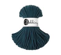 Bobbiny - Corda Oeko-Tex da 3 mm x 100 m, per macramè e artigianato, colore: Blu pavone