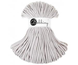 Bobbiny - Cordoncino per macramè e bricolage, conforme all’Oeko-Tex Standard 100, da 5 mm x 100 m, in diversi splendidi colori (colore raggio di luna) (etichetta in lingua italiana non garantita)