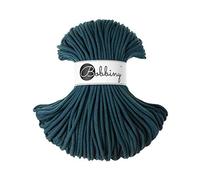 Bobbiny, filato da 5 mm, 100 m di filo (blu pavone)