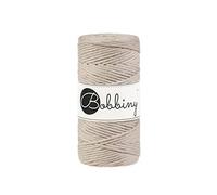 Bobbiny Filato macramè, 3 mm, 100 m, colore beige