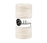 Bobbiny Filato macramè, 3 mm, 100 m, colore naturale