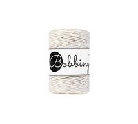 Bobbiny Filato per macramè in cotone ecologico, Oeko-Tex Premium, 1,5 mm x 100 m, (golden natural).