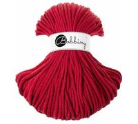 Bobbiny Filo intrecciato in macramè di alta qualità, 5 mm, colore: Classic red, 100 m