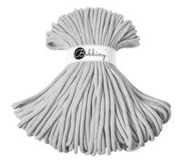 Bobbiny Jumbo, corda per macramè intrecciata, da 9 mm, 100 m (grigio chiaro)