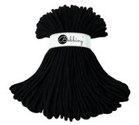 Bobbiny Jumbo, corda per macramè intrecciata, da 9 mm, 100 m (nera)
