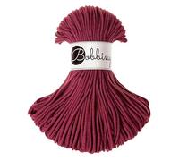 Bobbiny Junior Cords 3 mm corda intrecciata - Rope Filato 100% cotone 100 m (rosso vine)