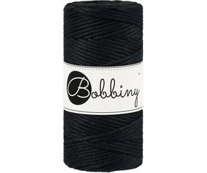 Bobbiny Macrame Cord 3 mm 100 m Black Corda