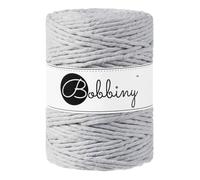 Bobbiny XXL - Corda in macramè a singolo strato, 5 mm, colore: grigio chiaro, 100 m