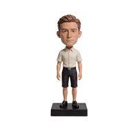 Bobblehead personalizzato da ufficio, statuetta 3D personalizzata da foto, statua a corpo intero in argilla polimerica fatta a mano, regalo di pensionamento di compleanno per collega capo, decorazione