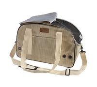 Bobby Borsa Tennis - Trasportino Gatto e per Cani Taglia Piccola e Media 45x18x30 CM - Borsa Porta Cane, Gatti con Tracolla, Zaino per animali domestici, Beige