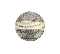 Bobby Boule - Palla per gatto tiragraffi, Gioco per gatto in corda riciclata, Grigio, 10 CM