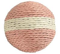 Bobby Boule - Palla per gatto tiragraffi, Gioco per gatto in corda riciclata, Rosa, 10 CM