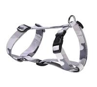 Bobby Camouflage - Pettorina per Cani Taglia M, lunghezza girocollo 30-46 cm, circonferenza petto 40-64 cm con Anello in metallo, Colore Mimetico Grigio