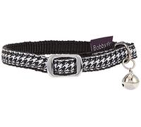 Bobby Chic - Collare gatto in Nylon, chiusura ad elastico, Anstistrozzo, con Campanello, Lavabile in Lavatrice - 30x1 CM