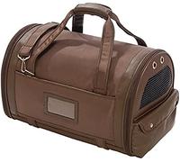 Bobby Devil - Trasportino per Gatto e per Cani Taglia Piccola 47x30x30 CM - Borsa Porta Cane a Bauletto con Tracolla, Marrone (Max. 8 kg)