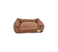 Bobby Douce - Cuccetta Ovale per cani e gatti, taglia 53x43x17 cm, Beige | Extra soffice in Peluche, Lavabile in Lavatrice, Bordi alti