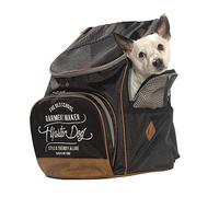Bobby Pack - Trasportino Gatto e per Cani Taglia Piccola 33x26x44 CM - Borsa Porta Cane a con Tracolla, Zaino per Animali Domestici, Nero