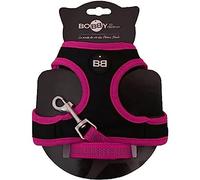 Bobby Safe - Pettorina Confort per Gatti con Guinzaglio, Imbracatura per gatti Extra Piccoli, Set Pettorina per Cuccioli di Gatto, Regolabile, Riflettente, Nero, Per gatti 3-6 Kg