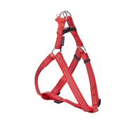 Bobby Safe - Pettorina per Cani di Taglia Molto Piccola, Riflettente e Resistente, con Doppio Anello in Metallo, Colore Rosso, Taglia XS/Circonferenza Petto 28-43 cm
