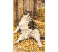 Bobby the Barn Cat Journal: 5x8 Lined Notebook with Watercolor Art Cover, 120 Lined Pages with Mouse Watermark