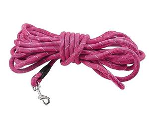 Bobby Walk 10 M - Lunghina cane 3 Metri/Spessore 1,2 cm, Guinzaglio per cani Tubolare, Nylon Resistente, Fucsia, 10 metri
