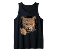 Bobcat Breaking Through Torn Hole Wild Cat Graphic Canotta