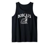 Bobcats Mascot 3 - Stampa Effetto Invecchiato per Giocatori e Fan Canotta