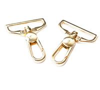 Bobeey 4pcs 1 1/2 inch girevole moschettoni chiusure di borse, borsa Hardware, chiusure di borsa, borse di ganci, robusta chiusura BBC20 Light Gold
