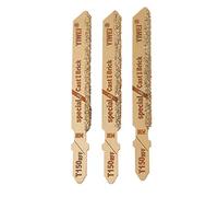 BOBEINI 3 Pezzi 3" T150 Carbide Grain 50 Grit T-Shank Lame per seghetto Alternativo Utensile da Taglio per Piastrelle in Ceramica