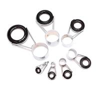 BOBEINI 7Pcs Guide telescopiche per canne da Pesca Set di Anelli Superiori Accessori per la Riparazione della Pesca in zattera