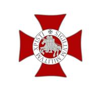 BOBIJOO Jewelry - Spilla da giacca con croce templare Sigillum Militum Xpisti
