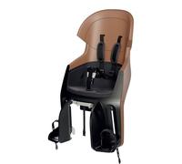 BOBIKE 8010800002 - Seggiolino Posteriore Bici Bambini Reclinabile Portapacchi EXCLUSIVE EVOLVE MAXI poggiatesta regolabile e cintura a 5 punti, fino a 22 kg, Marrone Cannella
