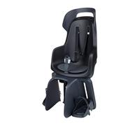 BOBIKE 8011500001 - Seggiolino posteriore GO MAXI AVS+, montato su un portapacchi AVS+ per biciclette, adatto a bambini con un peso massimo di 22 kg, colore Urban Nero