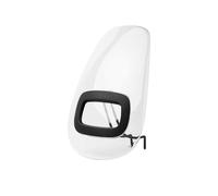 Bobike 8015500001 - Parabrezza One+ Compatibile con Il Tuo seggiolino Anteriore per Bici One Mini a Colori Nero Urban