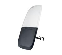 Bobike 8018800001 Parabrisas Gris Con Solapa - Deflector Ajustable Y Resistente A Impactos Para Sillitas Delanteras De Niños, Pantalla, Compatible Bobike Go Mini, One Mini Y Evolve Mini, Gris