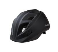 Bobike 8740900026 Casco per Bambini S 52-56 Cm, Casco per Bambini dai 5 Anni in Su, Casco Unisex per Bambini con 10 Ventilazioni, Leggero, Due Adesivi Riflettenti, Nero Urbano Opaco