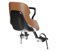 BOBIKE 8010700002 - Seggiolino Anteriore Da Bicicletta Per Bambini EVOLVE MINI con Sicurezza Doppia, Design Avvolgente e Montaggio su Tubo di Sterzo per il Massimo Comfort e Stile, Marrone Cannella