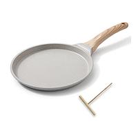 Bobikuke Crepiera 20 cm Antiaderente con Distributore Impasto, Bianco