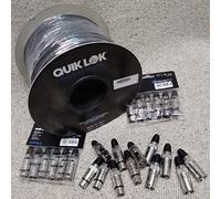 Bobina 100 Mt.Cavo microfonico bilanciato + 20 connettore CANNON XLR