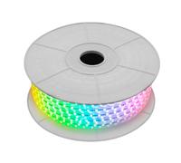 Bobina 100M Striscia Led 220V RGB IP65 Passo 12mm 12W/M Tagliabile 100cm Doppia