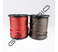 Bobina 100mt - CCA 1x10mm² (ext 6,7mm Ø) Morbido | Guaina Rossa/Nera